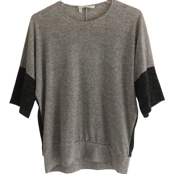 10 Crosby Derek Lam Color Block Knit Sweater Gray Size Small - Picture 1 of 10